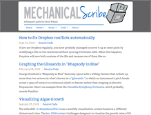 Tablet Screenshot of mechanicalscribe.com